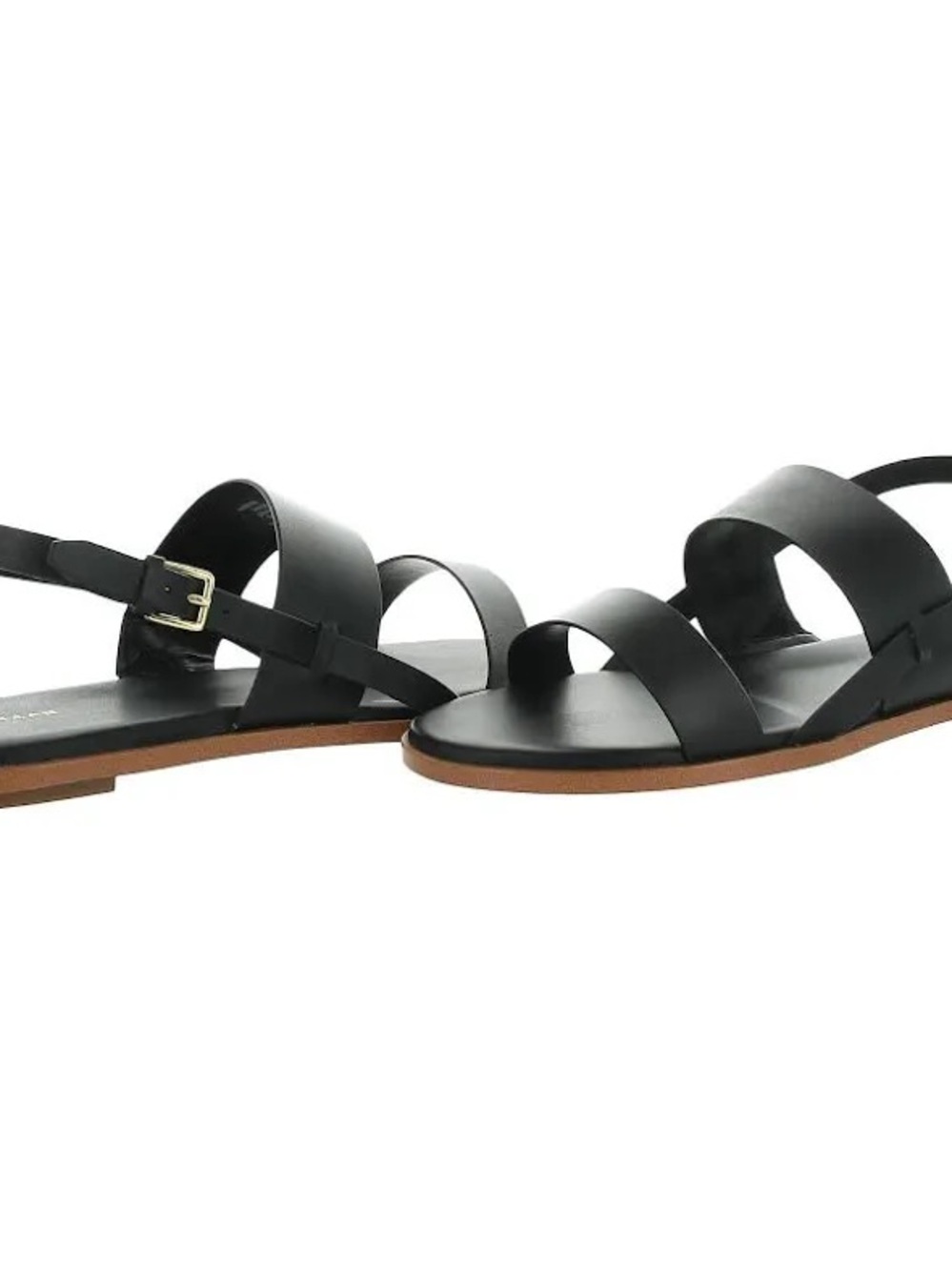 Cole Haan Flynn Flat Sandals Leather Black - 8.5 - Picture 3 of 9